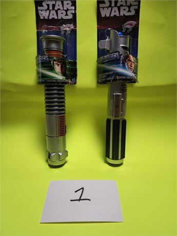 2 Star Wars Bladebuilders lightsabers