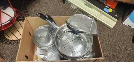Kitchen Aid Food Processor & Attachments & Steamer & Strainer