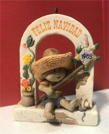 1985 Hallmark Cards Feliz Navidad Ornament