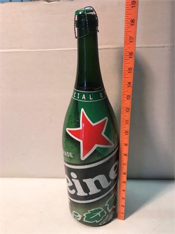 Large Special Edition Heineken Bottle (Empty)