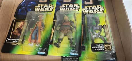 3 Star Wars The Power of the Force Figures - 1996 & 1997
