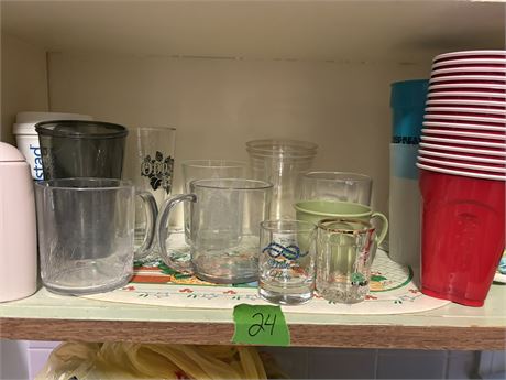 Glassware and Plastic Cups