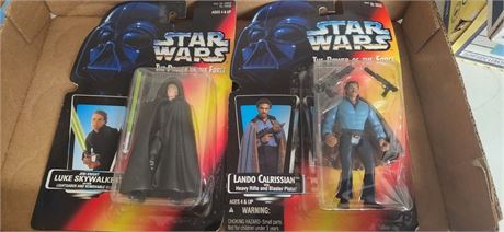 2 Star Wars The Power of the Force Figures - 1995 & 1996