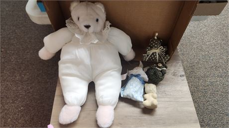 Plush Bear & Misc. Items