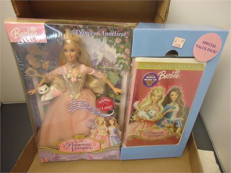 Princess And The Pauper Barbie & DVD