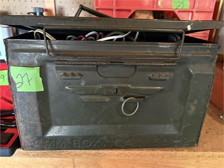 Metal Box and Contents