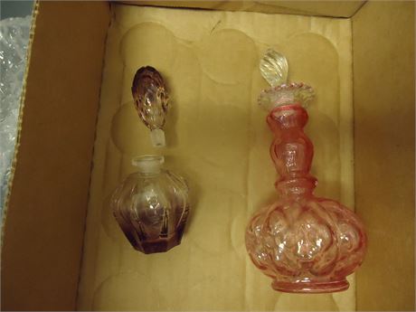 Vintage Glass Perfume Bottles