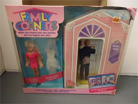 Vintage Mattel Family Corners Becky's House