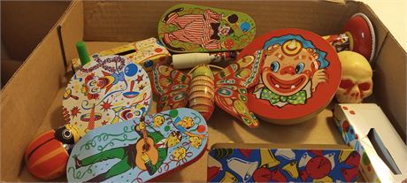 Lot Of Vintage Tin Toys