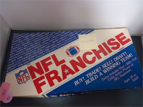 NFL Franchise Board Game. Complete
