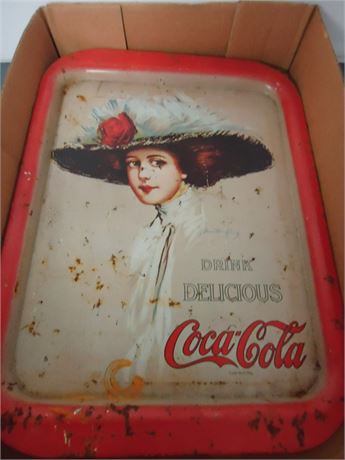 Coca Cola Metal Advertising Tray