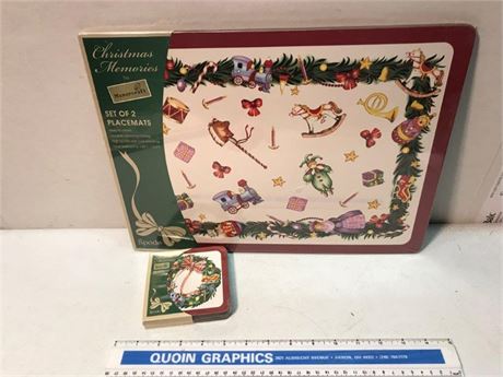 (Sealed) Christmas Coaster & Placemats (#2)