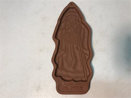 1993 Longaberger Pottery St. Nick Cookie Mold