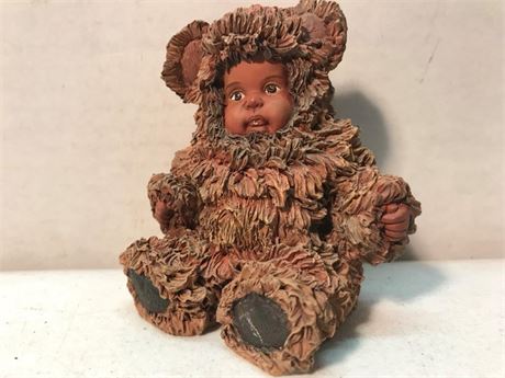 Anne Geddes "From Small Beginnings Come Great Things" 1998 Bear Figurine