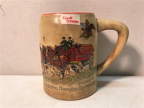 1980 Ceramarte Anheuser Busch Holiday Beer Stein 1st in Series