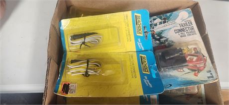 Lot Of Line Connectors & Trailer Connector & Misc. Items
