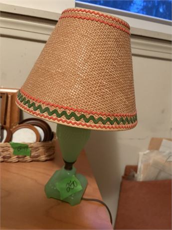 Vintage Jadelite Hobnail Lamp