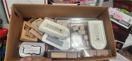 Wood Crafting Stamps & Ink Pads