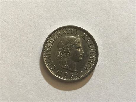 1969b Switzerland 10 Rappen