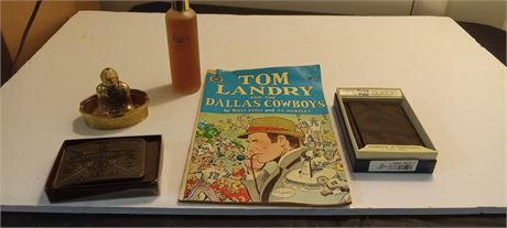 Cooper Energy Belt Buckle & Kari Perfume & Burton Wallet & Misc.