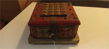 Vintage Wood Box & Misc. Collectible Items