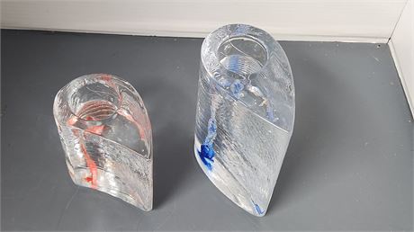 Heavy Glass Decorative Candle Holder