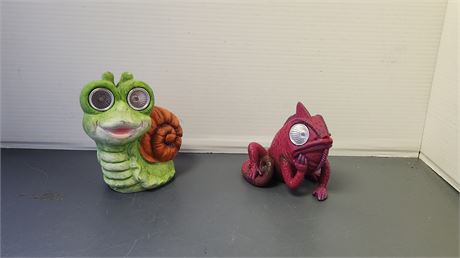 Lizard & Snail Solar Lights