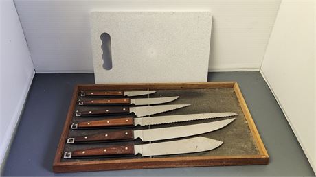 Knife Set & Cutco Cutting Board