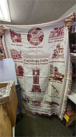 Cuyahoga Falls Past, Present &  Future Throw Blanket