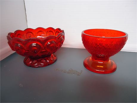 Red Glass Bowls