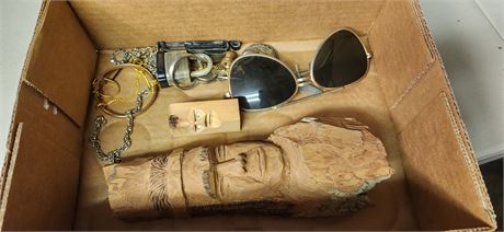 Wood Carved Statues & Misc. Collectable Items