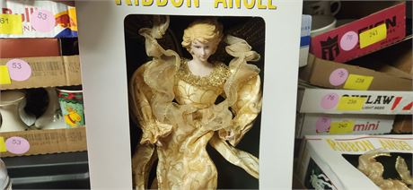 Ribbon Angel. Can Be Tree Topper Or Use As An Ornament