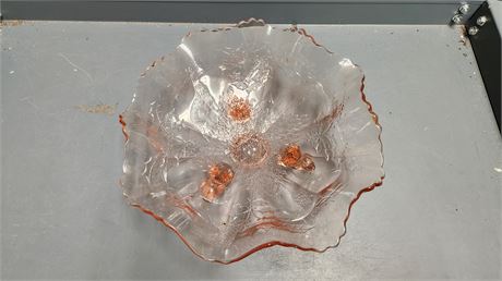 Pink Stag Footed Bowl