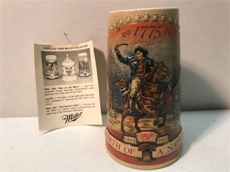 1991 Miller 1st in Series Birth of a Nation Stein