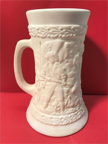 Fenton Bicentennial Satin Milk Glass Stein