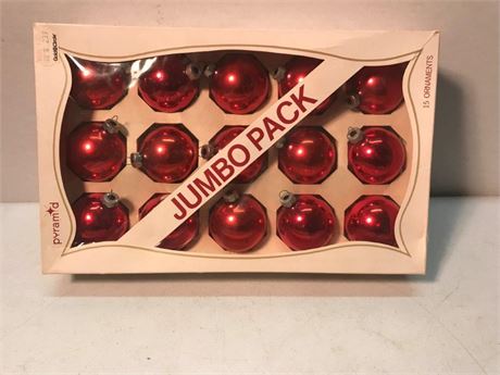 Pyramid Red Ornaments Jumbo Pack