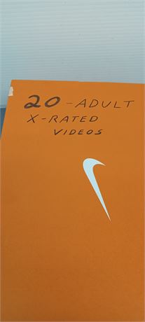 20 Adult X-Rated Videos. DVD's & VHS Tapes
