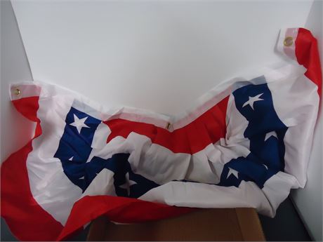 Pleated American Fan Flag