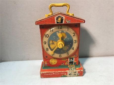 Vintage Fisher Price Music Box Teaching Clock (#1)