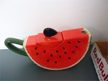 Watermelon Slice Teapot. Top Needs Repaired