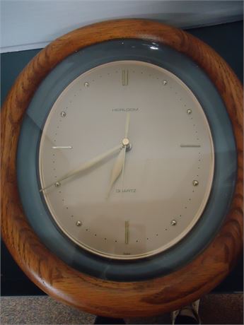 Heirloom Wood Framed Clock