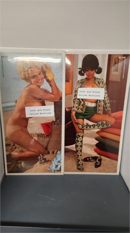 2 Playboy Centerfold Posters
