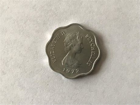 1972 Seychelles 5 Cents