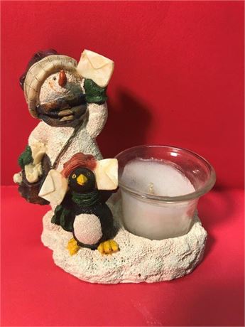 Snowman Candleholders