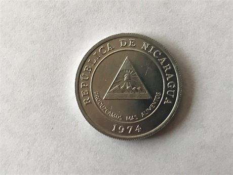 1974 Nicaragua 5 Centavos