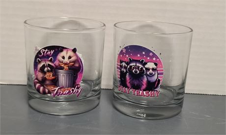 2 Custom Made Drink Glasses
