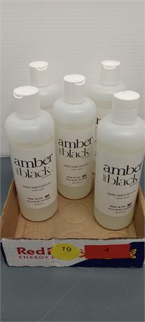 Amber & Black Hand Sanitizer Gel With Aloe