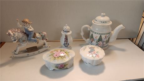 Precious Moments & Aynsley Collectable Glassware & Misc. Glassware