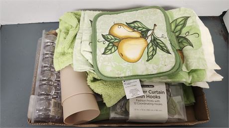 Lot Of Bathroom Decor & Misc.