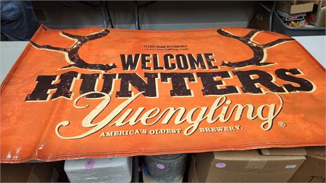 Welcome Hunters Banner. Approximately 5 Feet Long